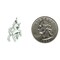 14K White Gold Unicorn Charm Horse Pendant Jewelry 25mm x 16mm